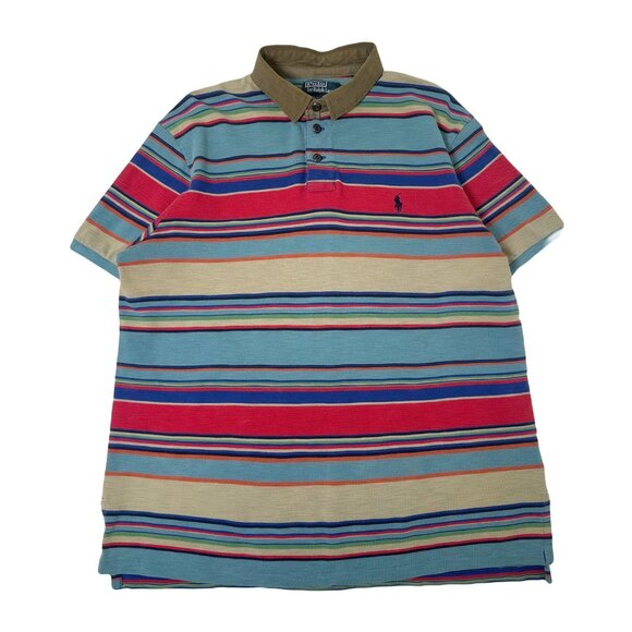 Polo Ralph Lauren Striped Polo Shirt XL - Picture 1 of 5